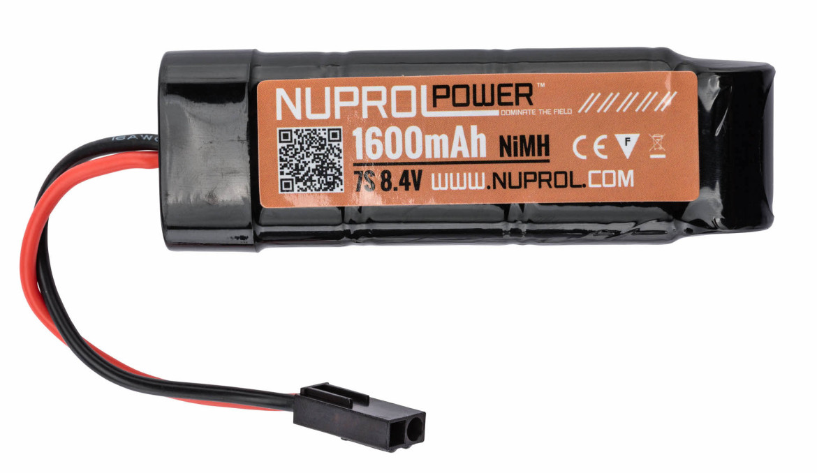 Batterie mini 8,4 v/1600 mah NiMh we / 2 éléments _ Batteries / Chargeurs  batteries airsoft