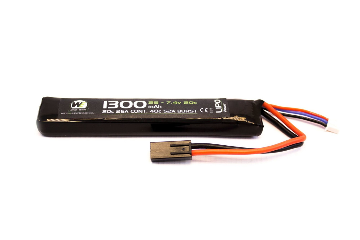 Batterie LiPo 7,4 v / 1300 mAh 20c - NP _ Batteries / Chargeurs batteries  airsoft